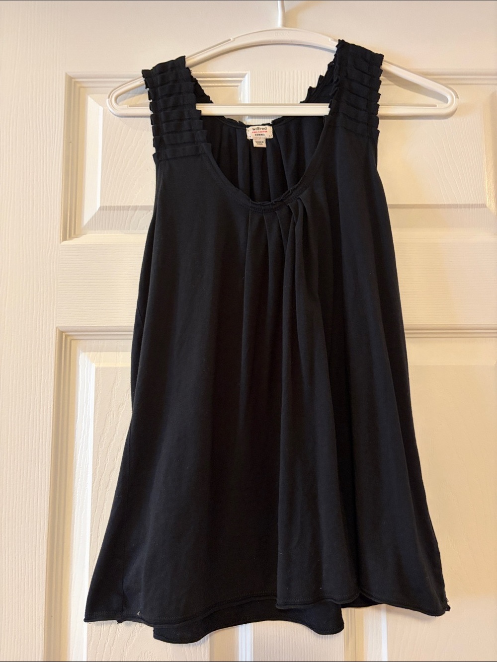 Wilfred Cotton Ruffle-Shoulder Tank - Picture 2 of 6